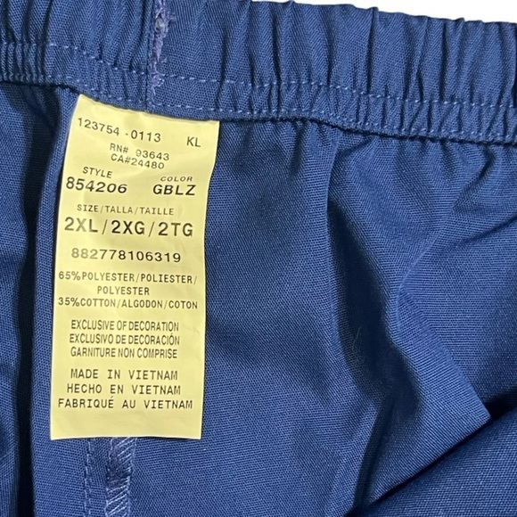 💙 Dickies Every Day Scrubs | Blue | Women’s Size 2XL | Missy Fit | Drawstring - Picture 6 of 9